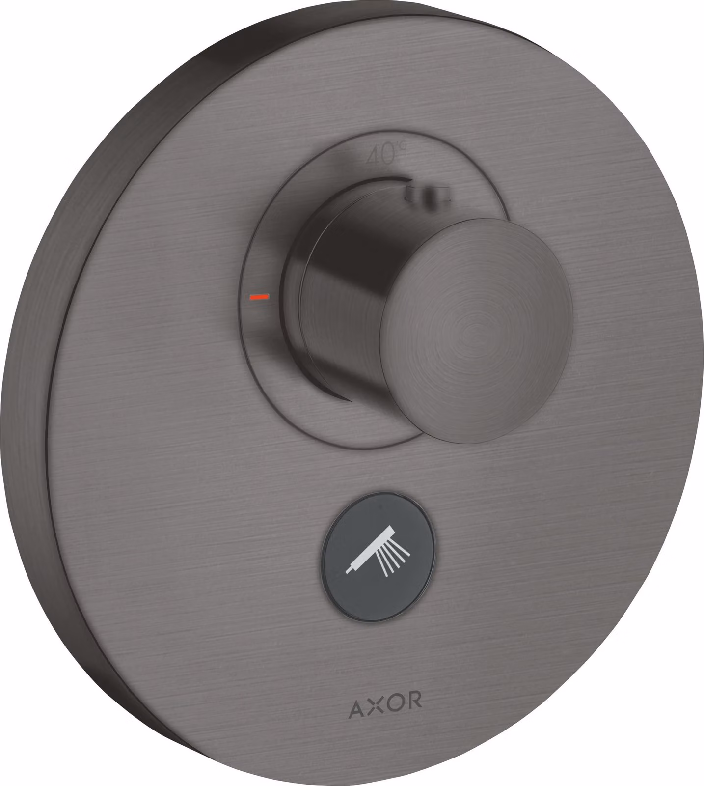 hansgrohe AXOR Starck ShowerSelect Thermostat rond à débit élevé encastré pour 1 consommateur et 1 prise supplémentaire, 36726340, 36726340