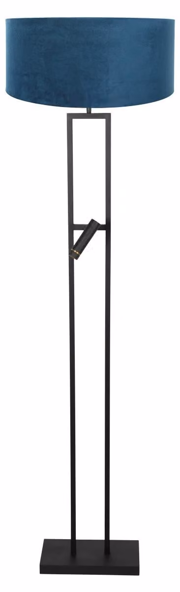 Lampada da terra - nero - Stang - metallo tessile - lampada da lettura - LED_E27 - 4728ZW - Steinhauer