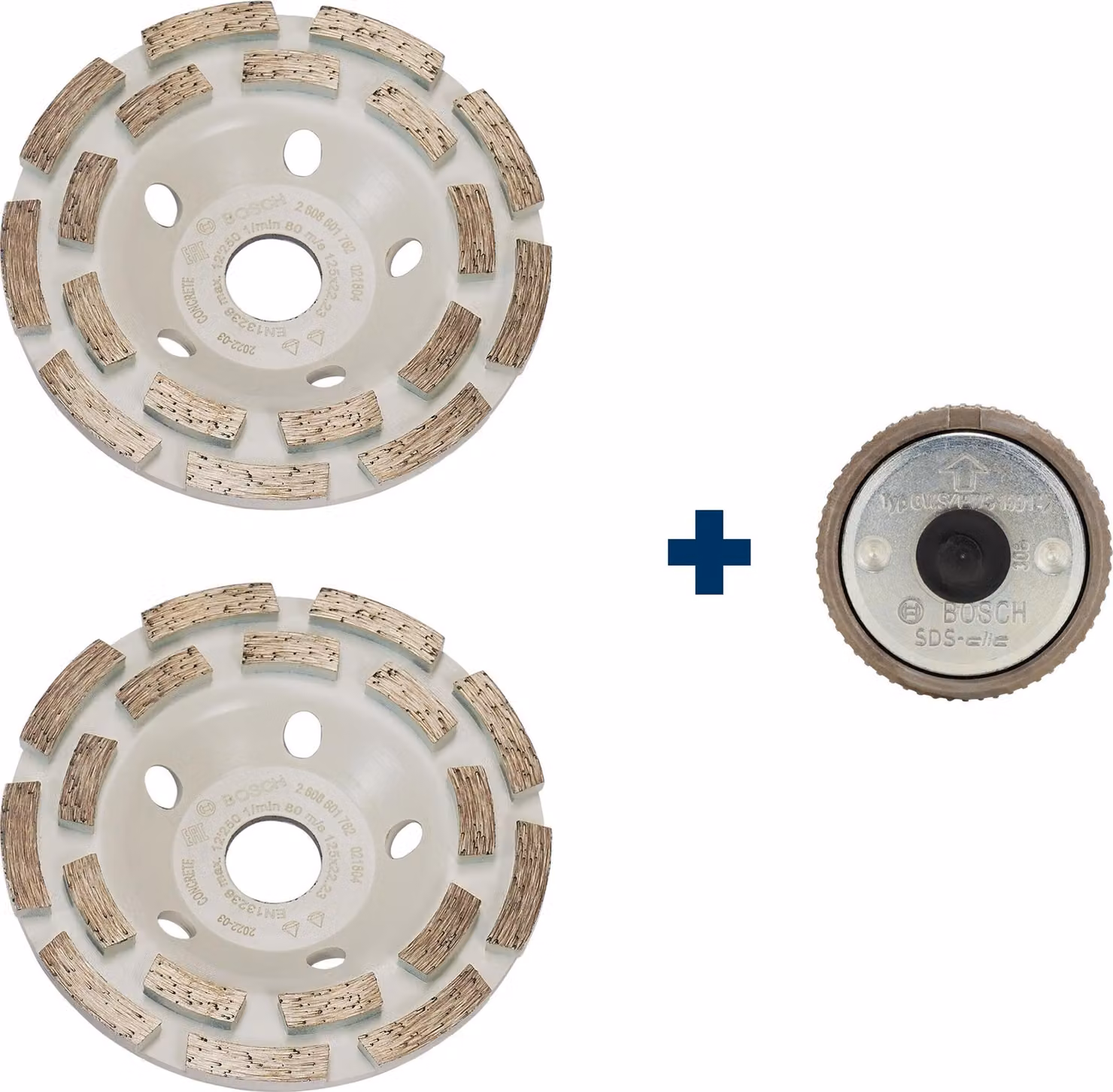 Bosch Professional Expert per calcestruzzo - disco diamantato con dado a serraggio rapido SDS Click (per calcestruzzo, diametro 125 mm, accessorio per smerigliatrice per calcestruzzo)