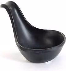 Cucchiaio da degustazione Tognana in melamina nero opaco L: 9,5 cm, P: 5,7 cm