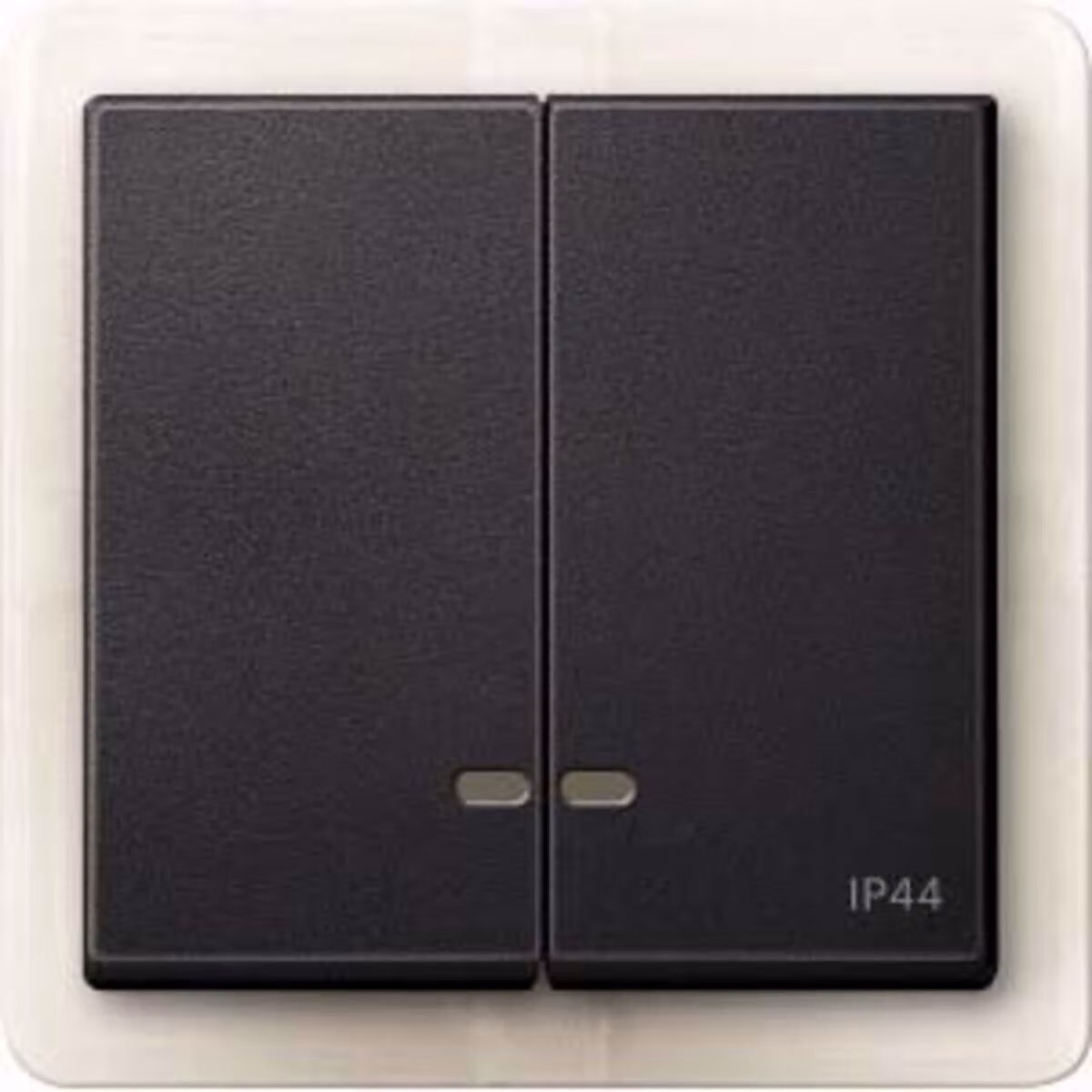 Doppio bilanciere con finestra di controllo IP44, antracite, Sistema M