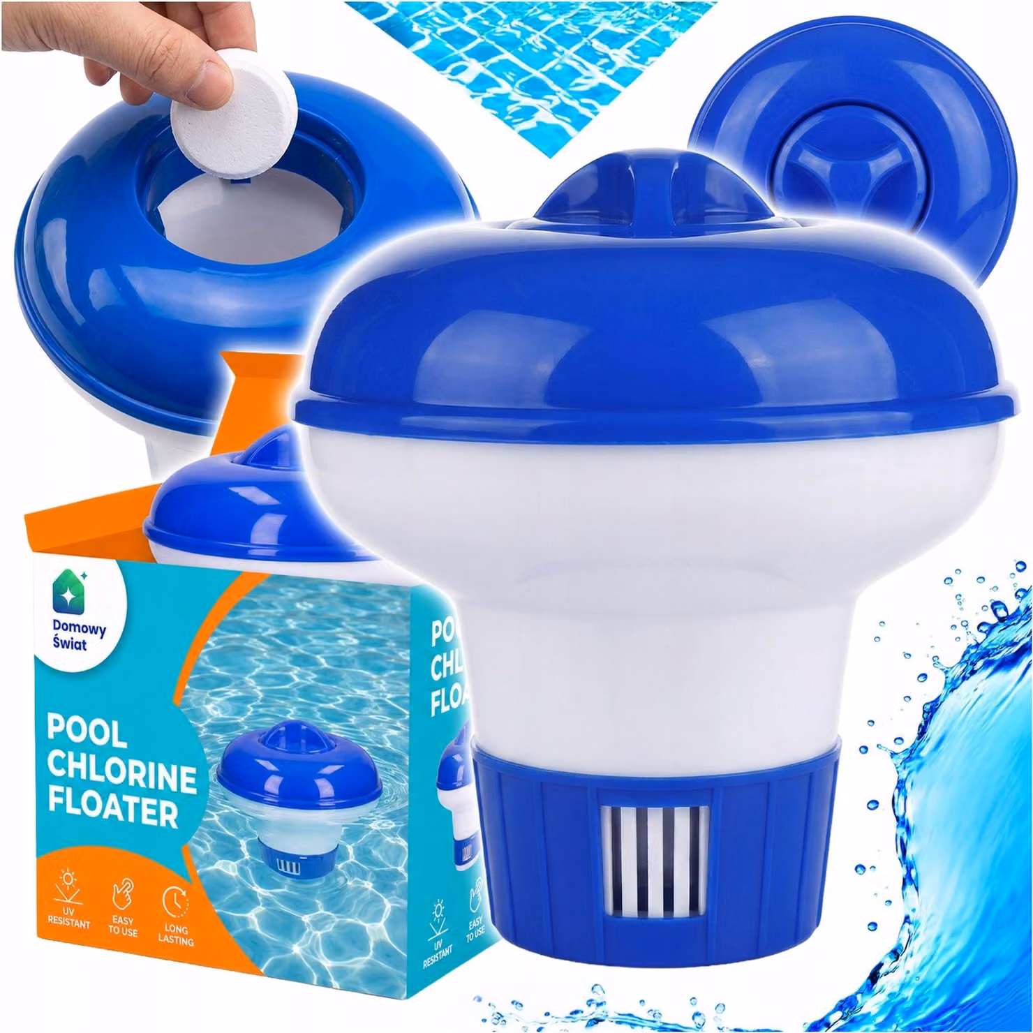 Dosatore Per Prodotti Chimici Per Piscine, Adatto Per Compresse, Dispositivo Galleggiante Per Piscine, Boe Float
