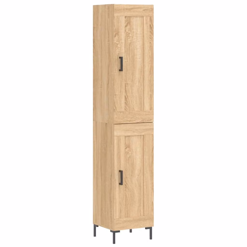 Credenza Rovere Sonoma 34,5x34x180 cm in Legno Multistrato