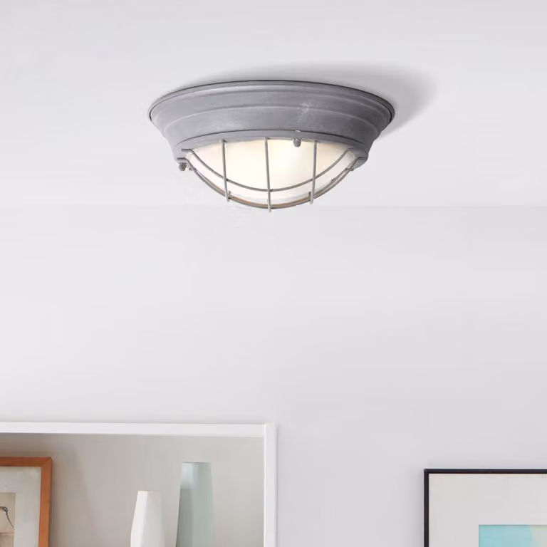 Lampada da soffitto industriale - Applique e plafoniera in stile vintage, 34 cm