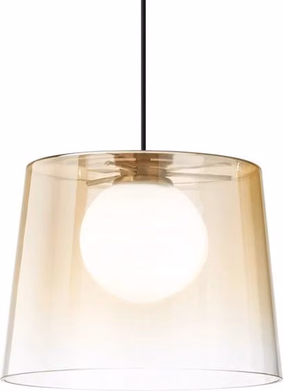 Sospensione Ideal Lux Fade in Metallo e Vetro con Luce Calda G9