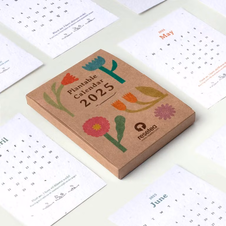 Calendario da coltivare 2025, ecologico, 12 mesi, per la pianificazione del giardino