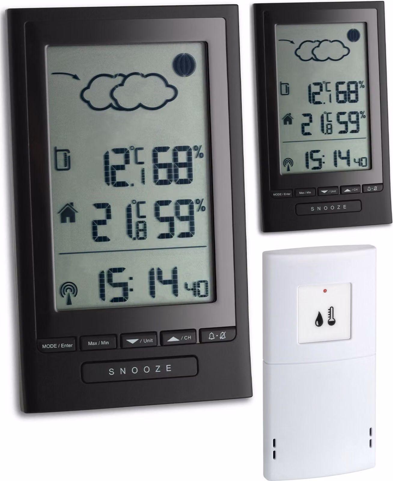 TFA 35.1122.99 Stazione meteorologica wireless MODUS PLUS SPECIAL con 2 display Previsioni meteorologiche Tendenza meteorologica