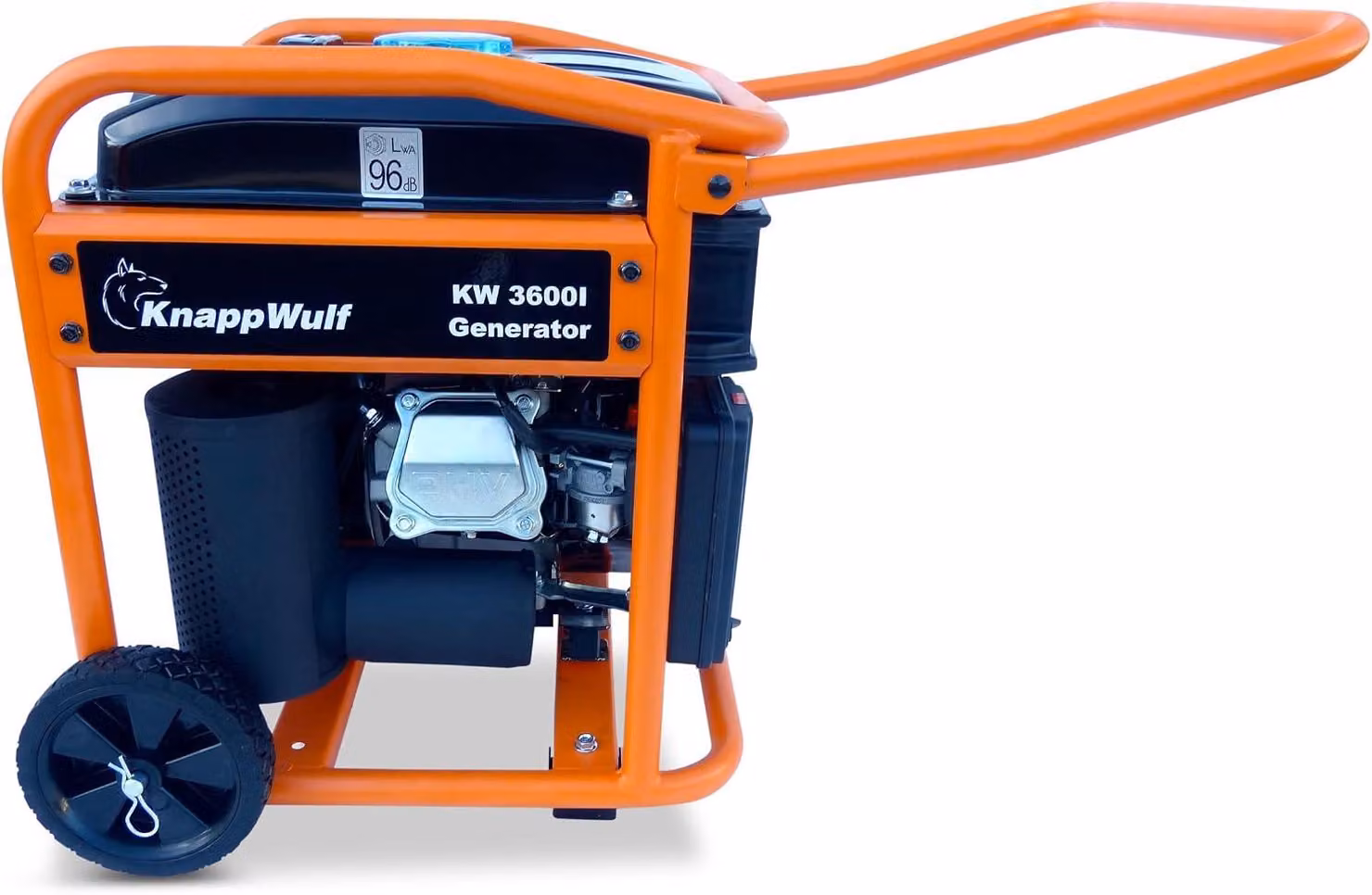 Generatore di corrente inverter - 3200W - Alimentazione a benzina - Serbatoio da 12 litri - Dotato di ruote e maniglie - Ideale per campeggio e lavoro