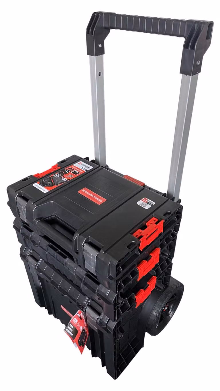 Qbrick System PRO Set 7 2.0 Plus Set di carrelli portautensili + PRO Toolcase + PRO Box 130 2.0 + PRO Cart 2.0 Plus 410 x 400 x 610 mm