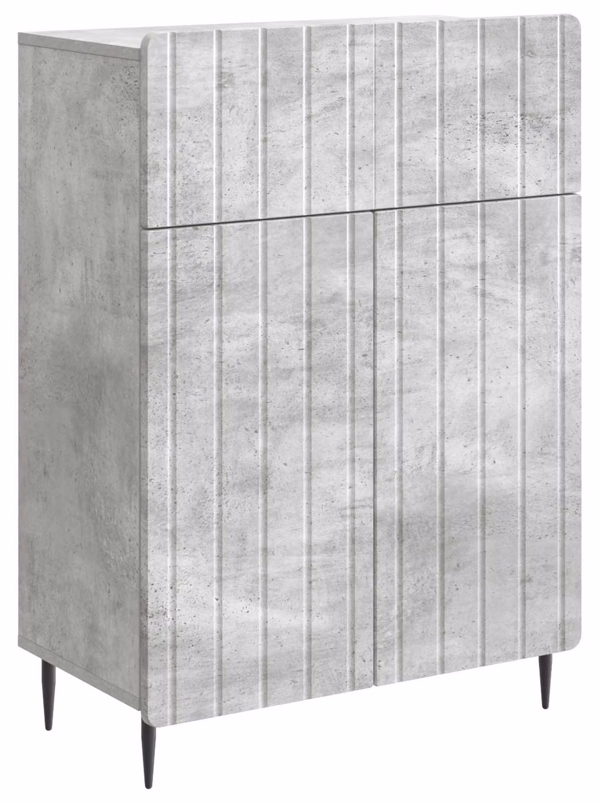 Credenza Grigio Cemento 66 x 34,5 x 92 cm Legno ingegnerizzato