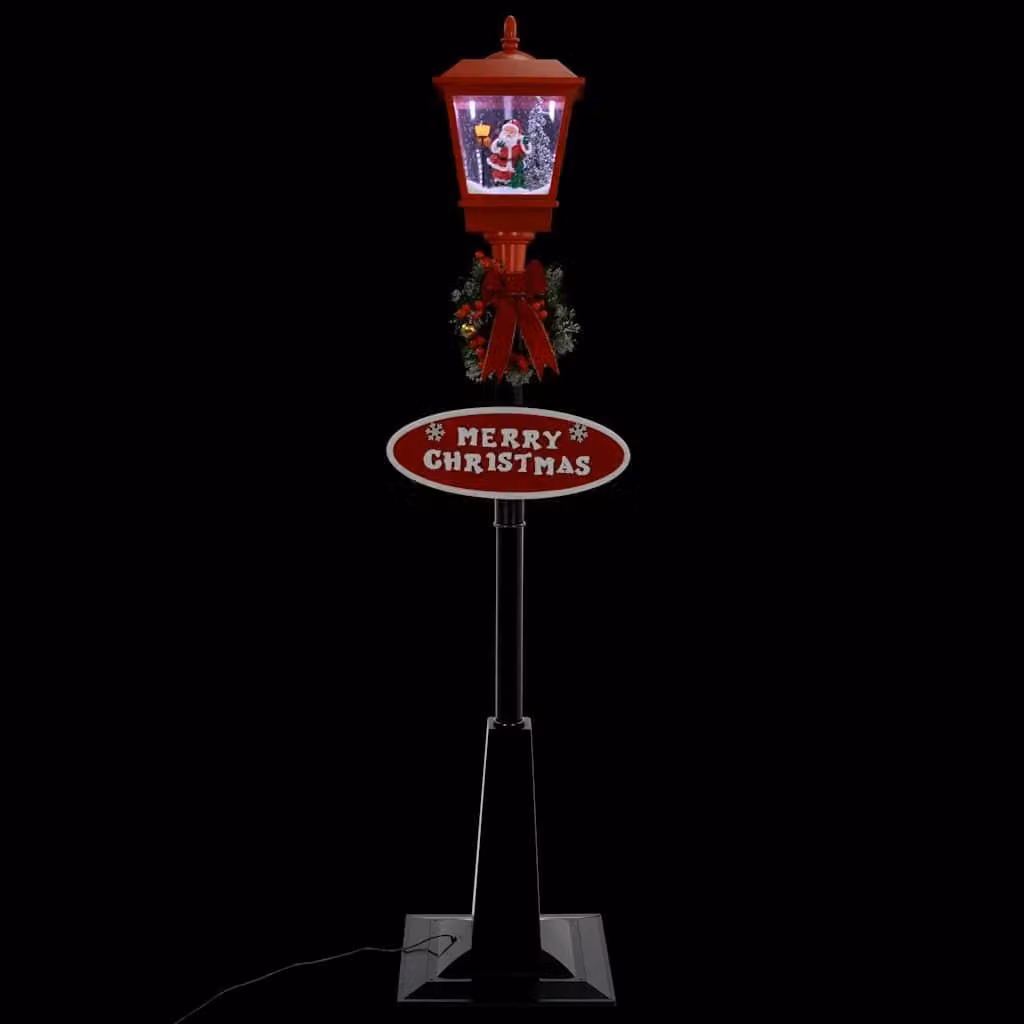 vidaXL Lampione di Natale con Babbo Natale 180 cm LED