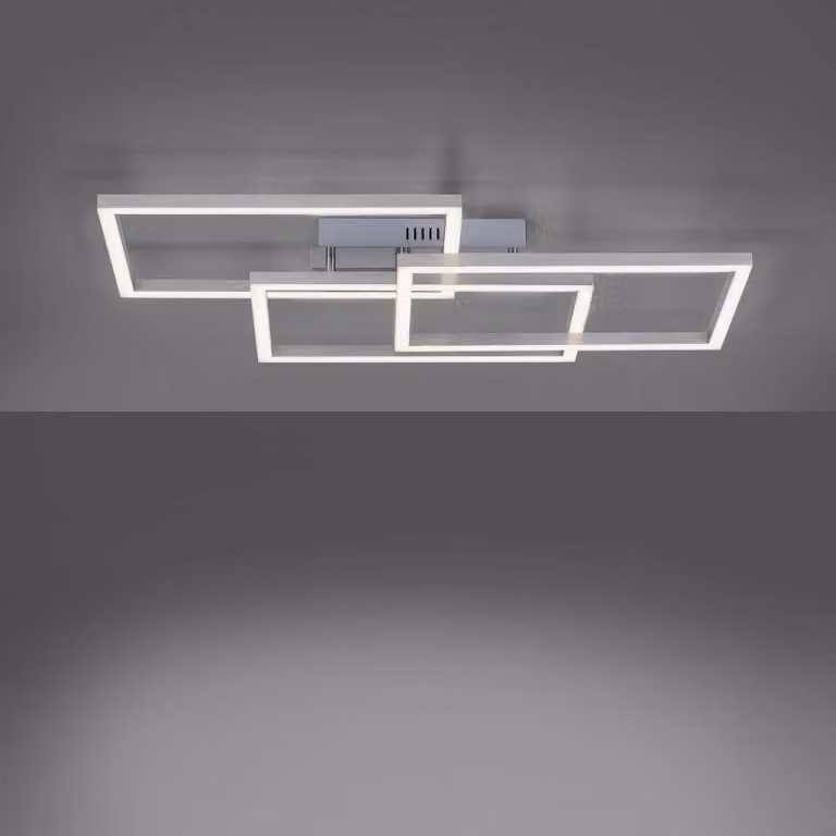 LOLA Smart Plafoniera smart Maxi, dimmerabile, Alluminio / Grigio / Zincato, Soggiorno / Sala da pranzo, Metallo, Moderno