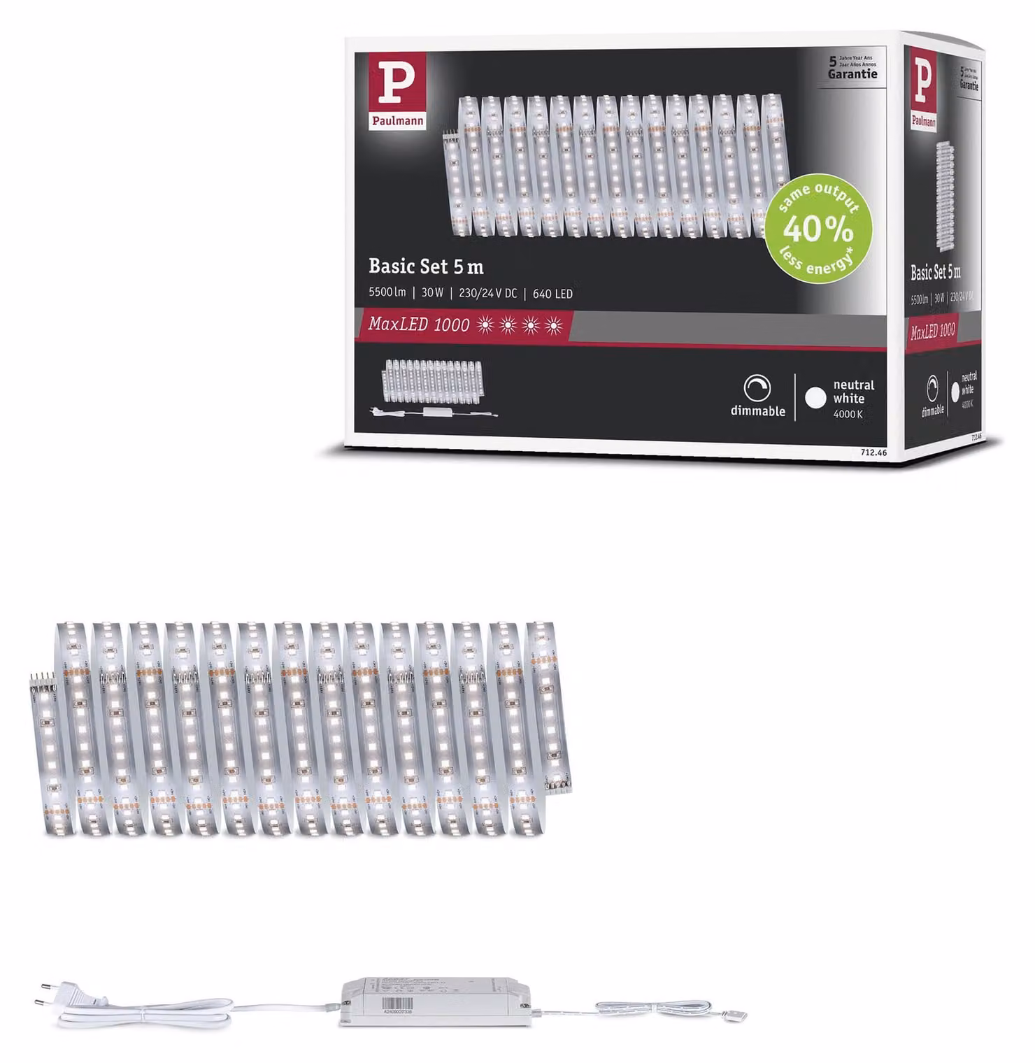 Paulmann MaxLED 1000: Kit base a LED, luce bianca neutra