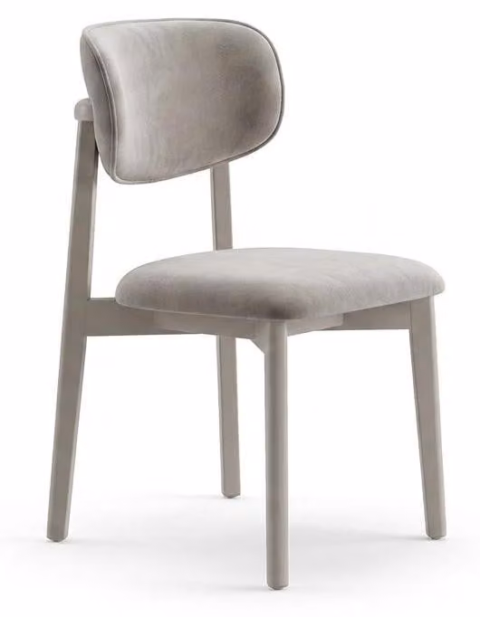Sedia da pranzo beige elegante, sedia imbottita sedie per la cucina
