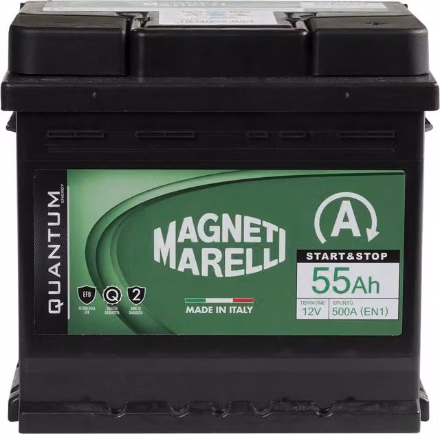 QUANTUM ENERGY Magneti Marelli Batteria per auto Start Stop 55AH 12V 500A EN1