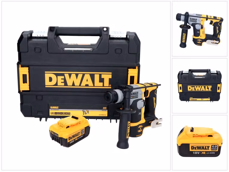 DeWalt DCH 172 Trapano a percussione a batteria 18 V 16 mm 1,4 Joule SDS plus Brushless + 1x batteria ricaricabile 4,0 Ah + TSTAK - senza caricatore