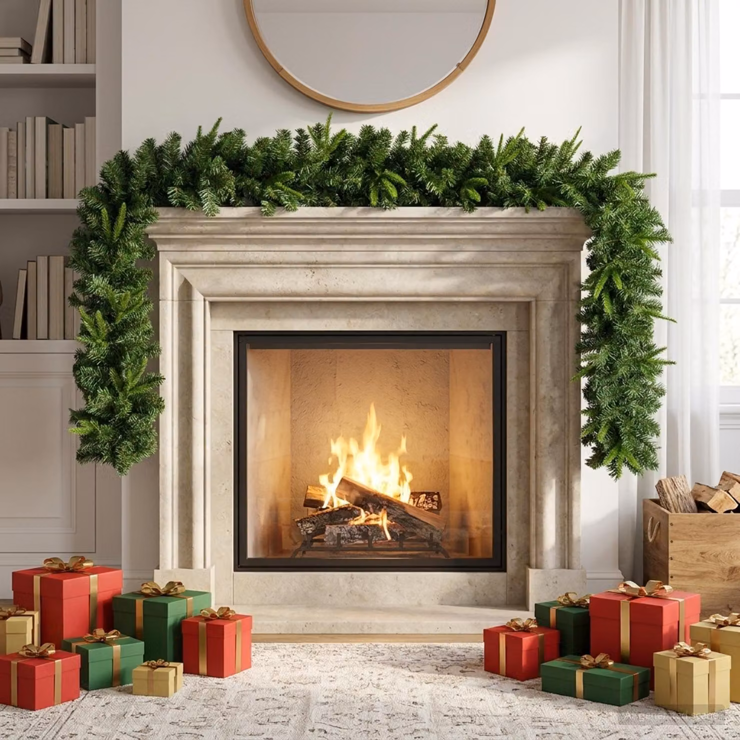 vidaXL Ghirlanda di Natale Verde 270 cm PVC e PE