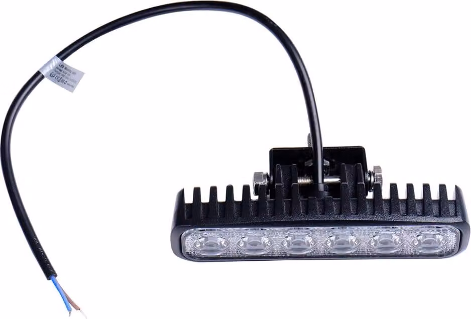 Greenmigo 18W LED luce di lavoro bianco 12V 24V riflettore luce di lavoro barra faro luce di lavoro offroad lampada di lavoro