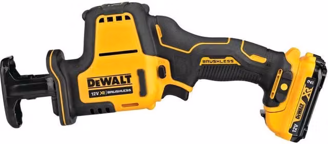 DeWALT DCS312D2-QW Sega Alternativa Brushless 2800 spm con 2 batterie ricaricabili da 2 Ah 12V colore Nero Giallo