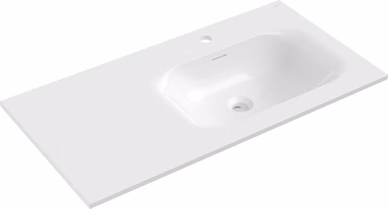 Mexen Vela lavabo da incasso a destra 91 x 46,5 cm, bianco lucido - 25239000P