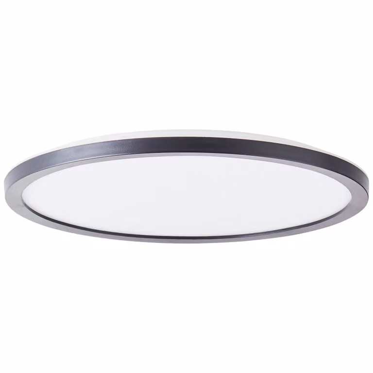 BRILLANTE pannello LED bianco/nero SORELL |Lampada da soffitto dimmerabile con funzione di memoria e timer | colore della luce regolabile tramite telecomando | 24W 2900 lumen 3000 - 6500 Kelvin | plastica | Ø29,5cm