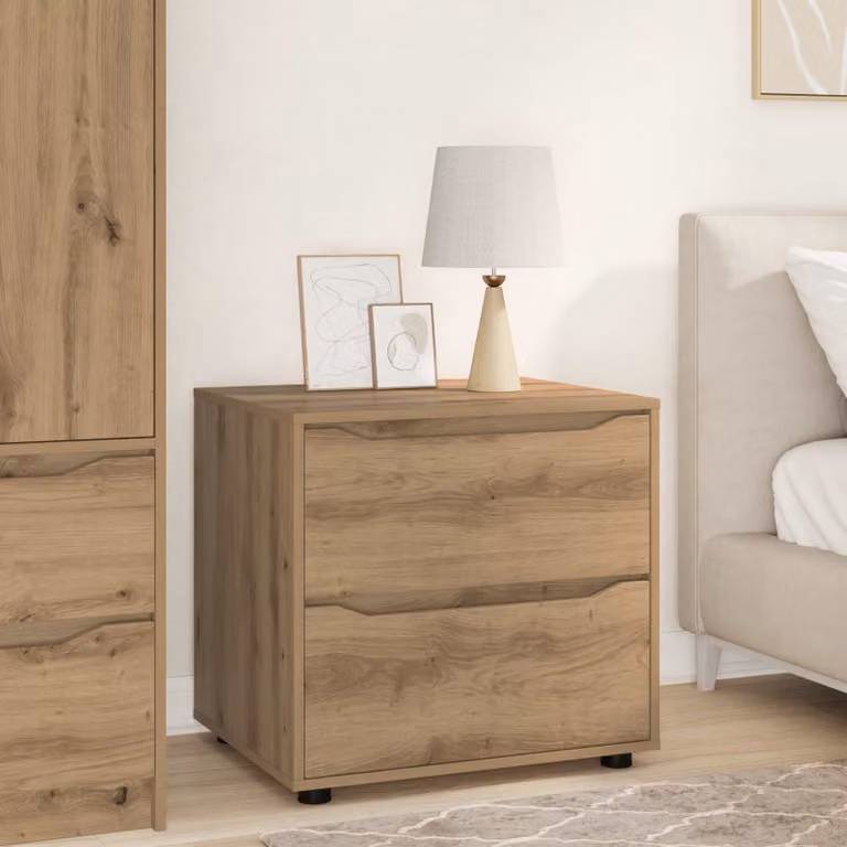 Armadio moderno vidaXL in legno ingegnerizzato color rovere, L: 60 cm, P: 48 cm, H: 57 cm