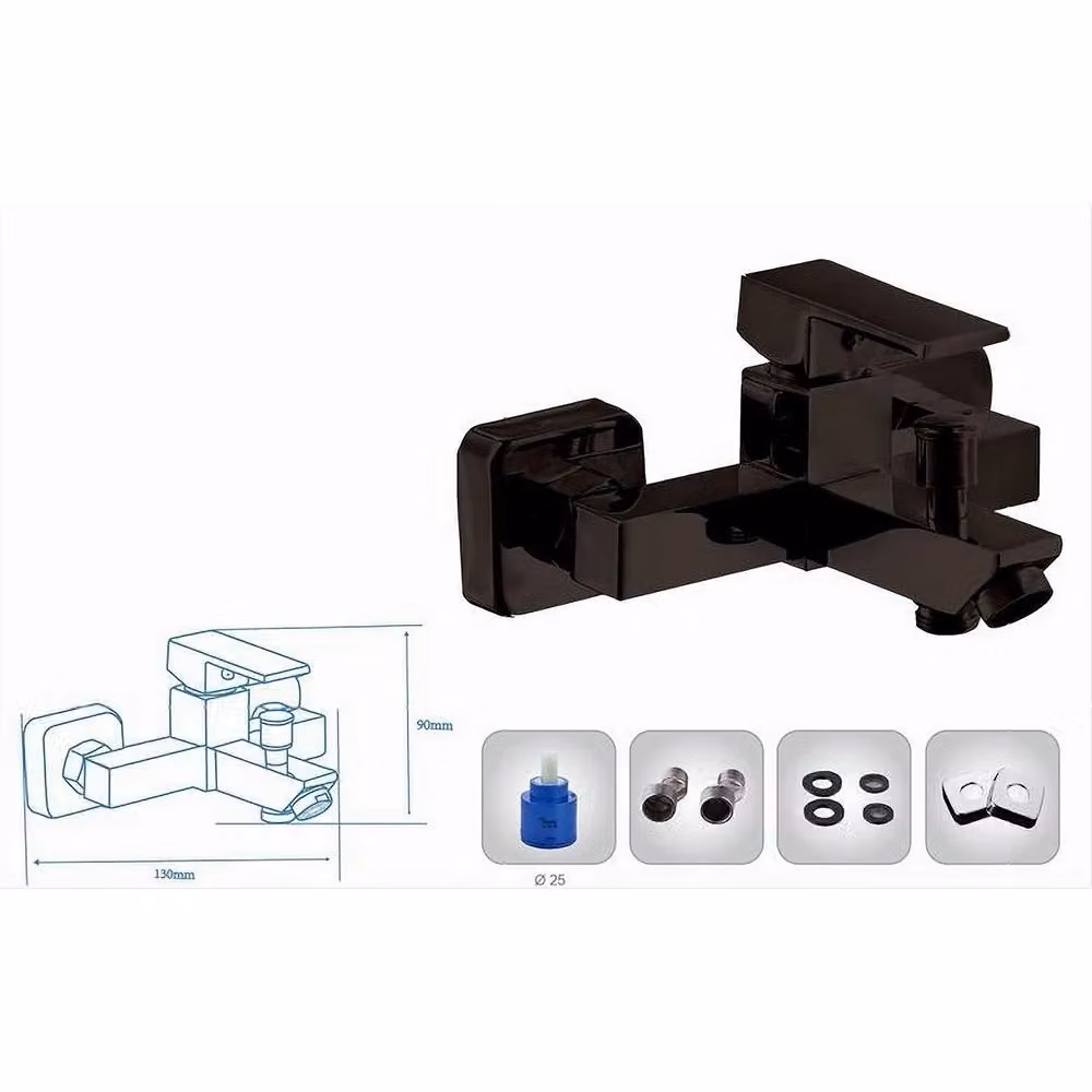 Miscelatore per vasca CLEAFE Trade Shop 87209 in ottone nero opaco con leva singola e beccuccio orientabile – 2