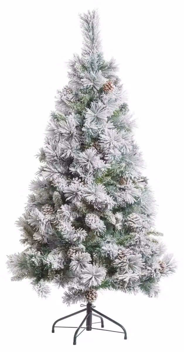 Albero di Natale artificiale con rami innevati, 150 cm