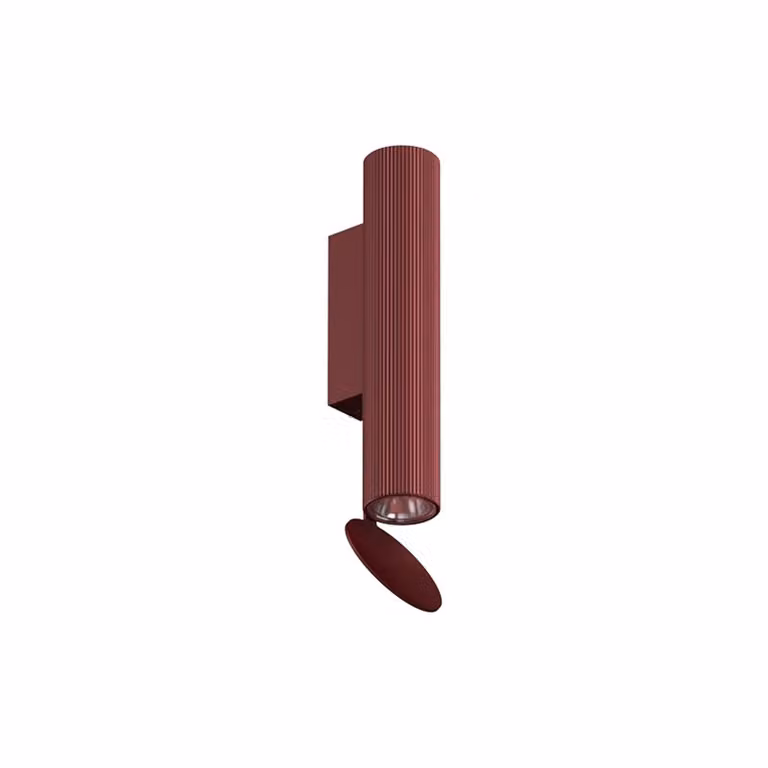 Flos - Flauta H225 Riga - Lampada da parete o soffitto - Rosso Rubino