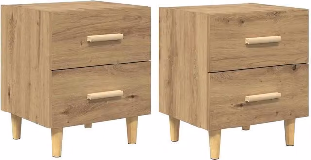 Armadio letto moderno in legno ingegnerizzato con 2 cassetti, finitura rovere opaco, colore marrone, L: 40 cm, P: 35 cm, H: 47 cm