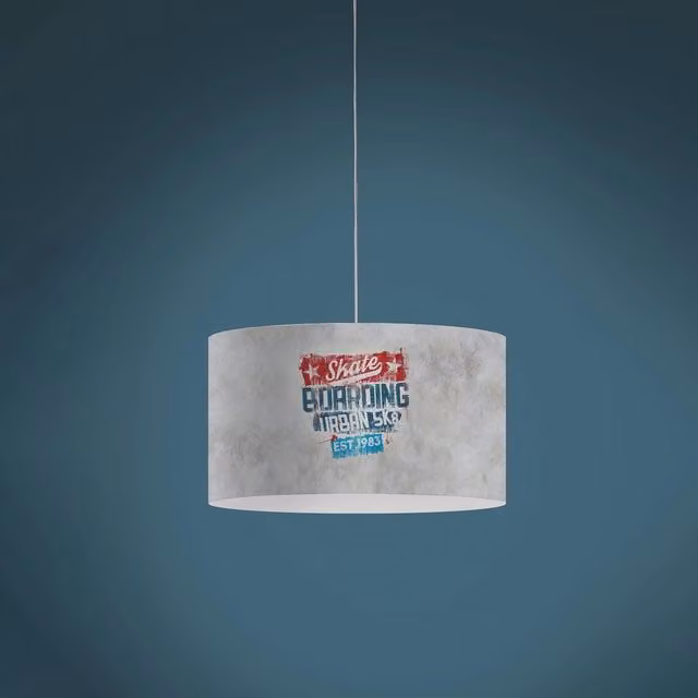 Lampadario Moderno Decolight Polilux Grafica Urban Linea Zero Grigio con 5 Luci E27