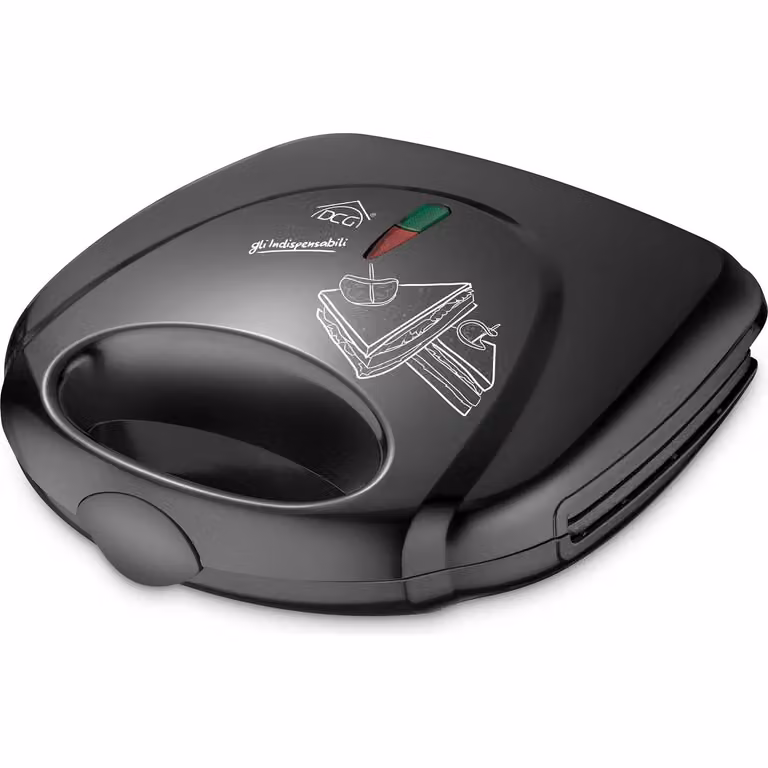 Mini Bistecchiera Elettrica DCG da 750 Watt, Colore Nero
