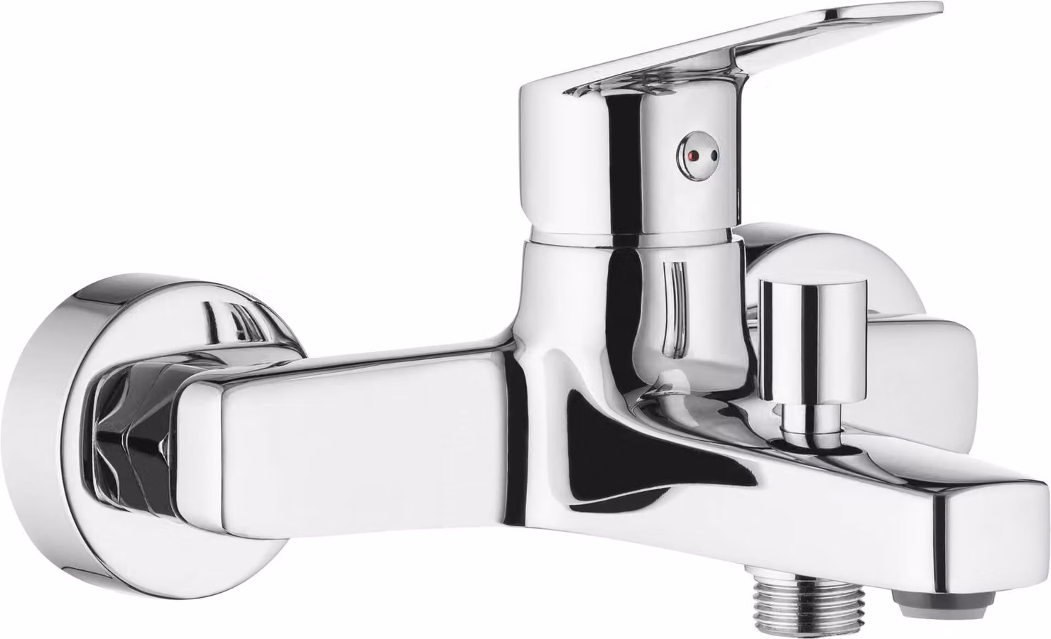 Wall-mounted bathtub mixer