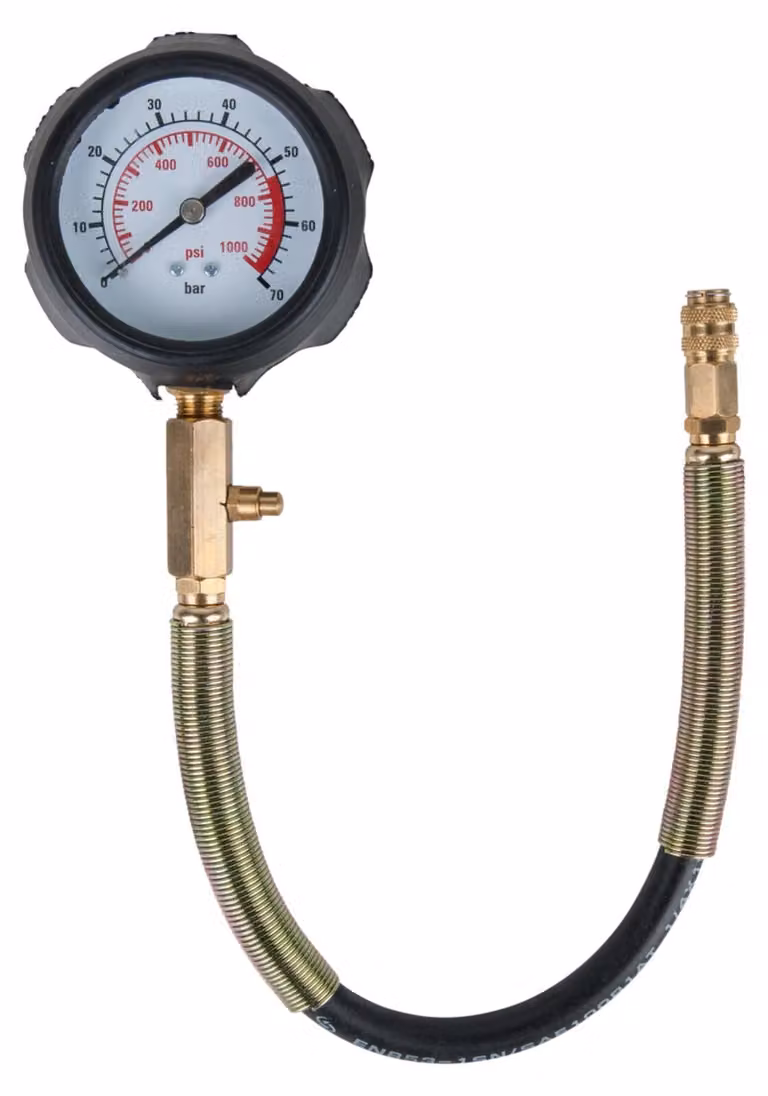 KS TOOLS Manometro con tubo per 150.1.680 - 150.1680-1