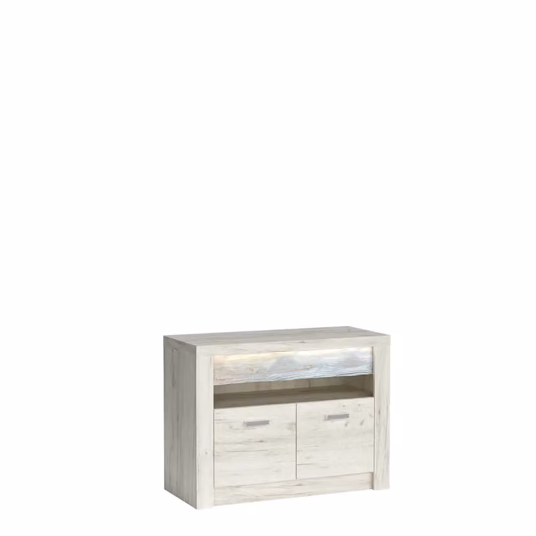 Tavolino per TV BESS - rovere kraft bianco
