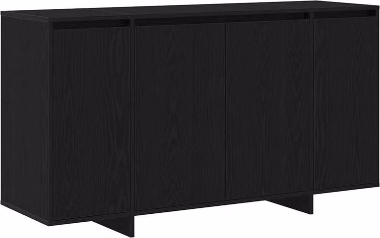 Credenza Rovere Nero 135 x 41 x 75 cm Legno multistrato