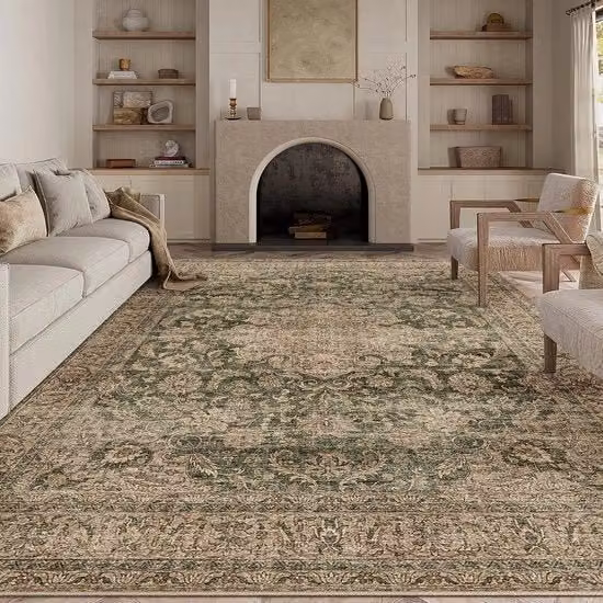 Tappeto vintage inverniciabile per soggiorno 240x300cm Tappeti per soggiorno e camera da letto Tappeto morbido antiscivolo grande con pelo corto per soggiorno e camera da letto Tappeti per soggiorno, camera da letto, sala da pranzo e ufficio