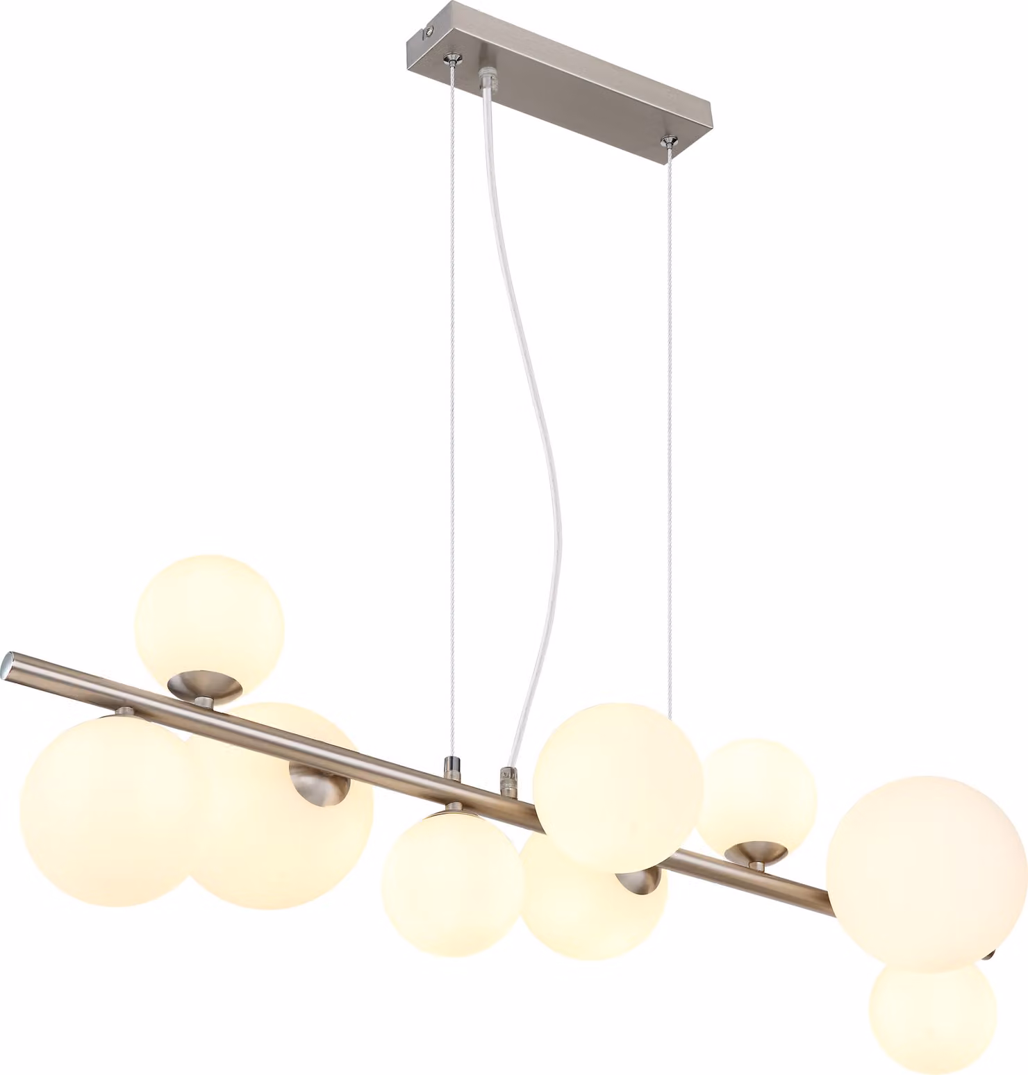 Globo Lighting lampada a sospensione in metallo nichel opaco, 9x G9 LED
