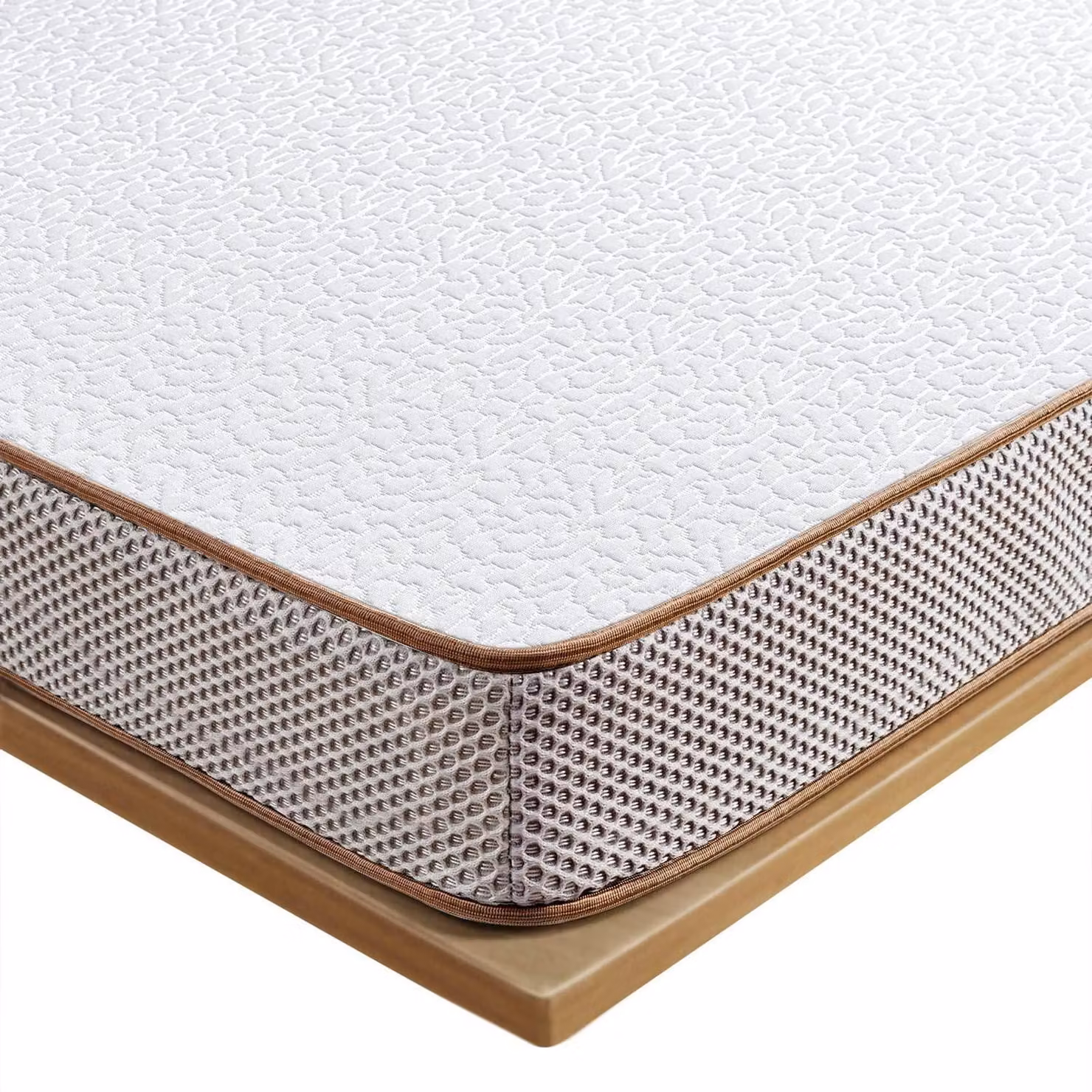 Topper reversibile 160x200 cm con 2 livelli di rigidità (H1 e H2), realizzato con 7,5 cm di schiuma memory gel e schiuma comfort