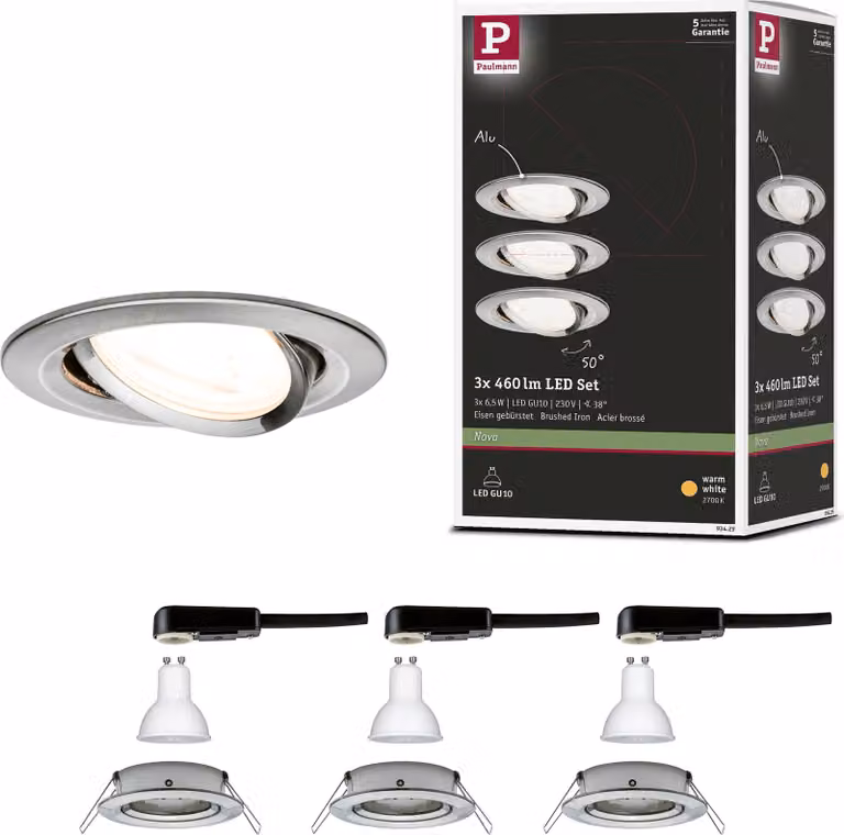 Paulmann Luce da incasso LED Nova basic set orientabile