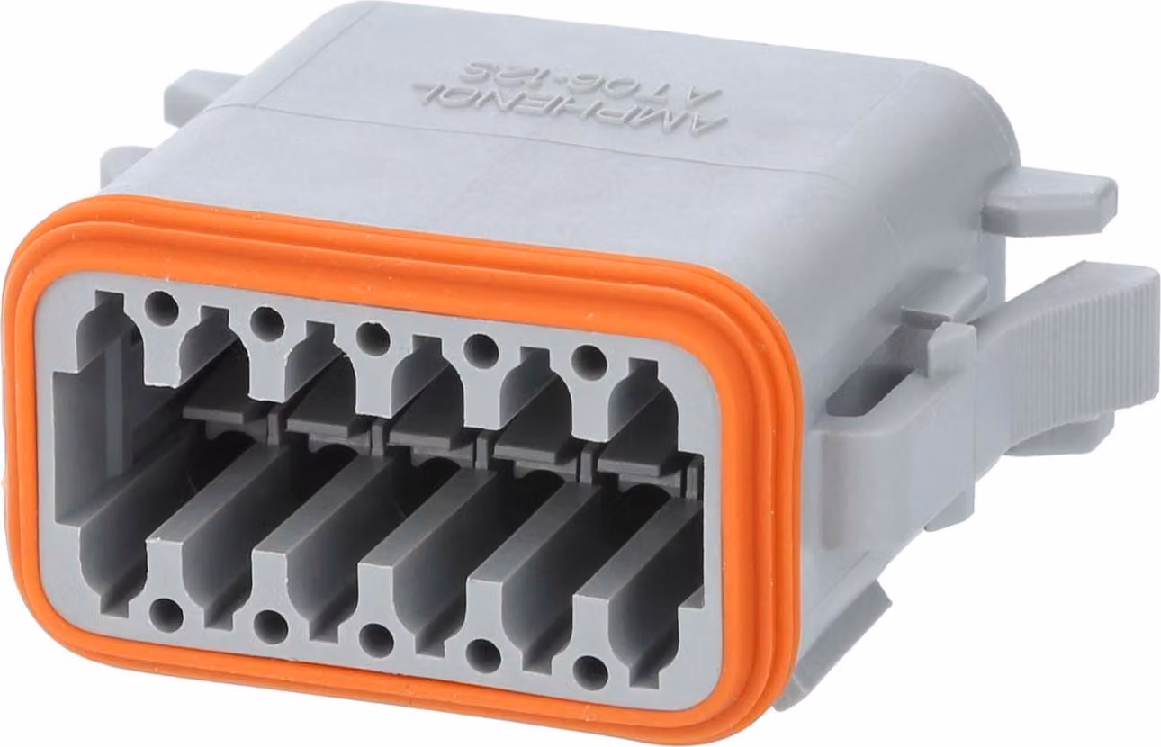 Amphenol AS-12SF 104 Presa cavo serie AT con guarnizione ridotta, codifica A, 12 poli, connessione a crimpare