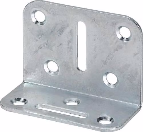 Staffa regolabile VORMANN L.50x35 mm L.70 mm P.2 mm acciaio grezzo zincato blu - 000175070Z