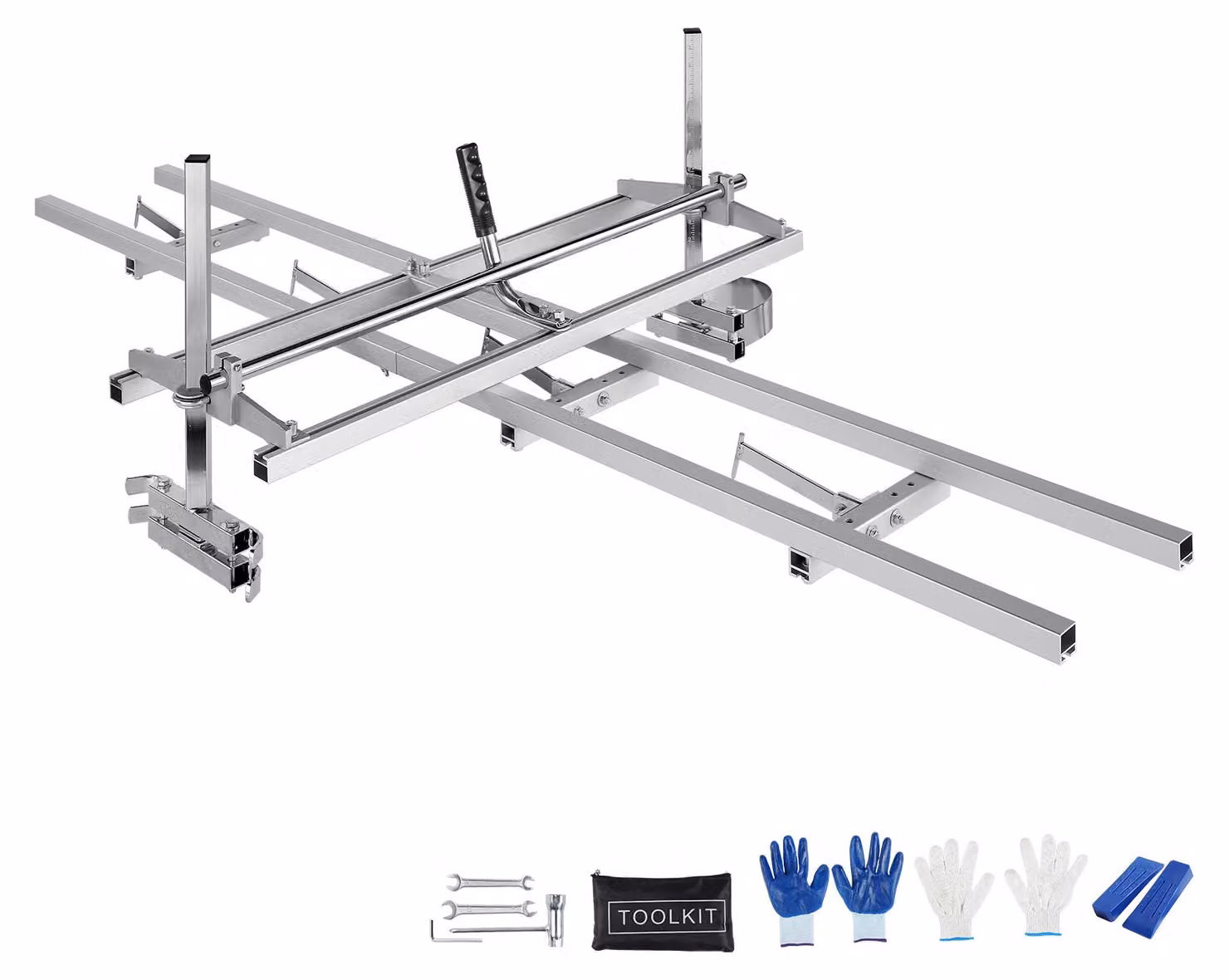 Seghetto circolare con guida – 36 pollici – Alluminio e acciaio – Segheria portatile per legno