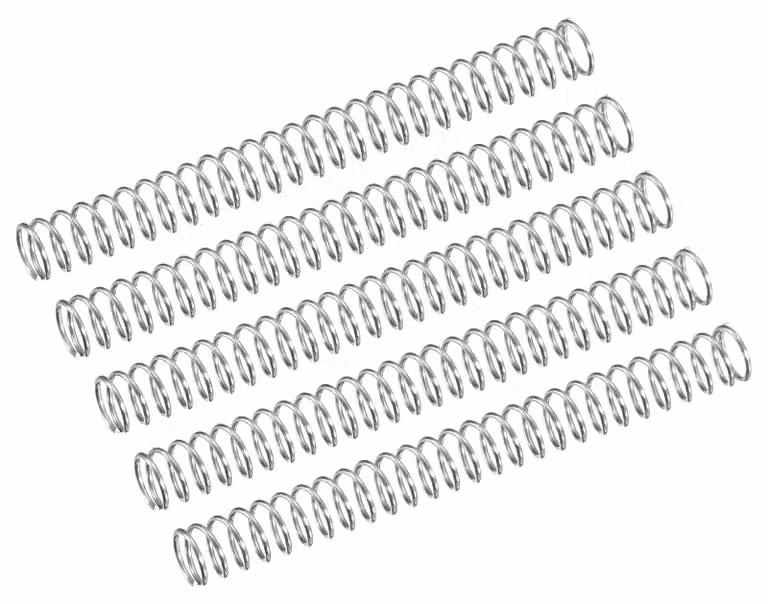 Confezione da 5 molle a compressione, diametro 4 mm, filo di 0,4 mm, lunghezza 40 mm, acciaio inossidabile