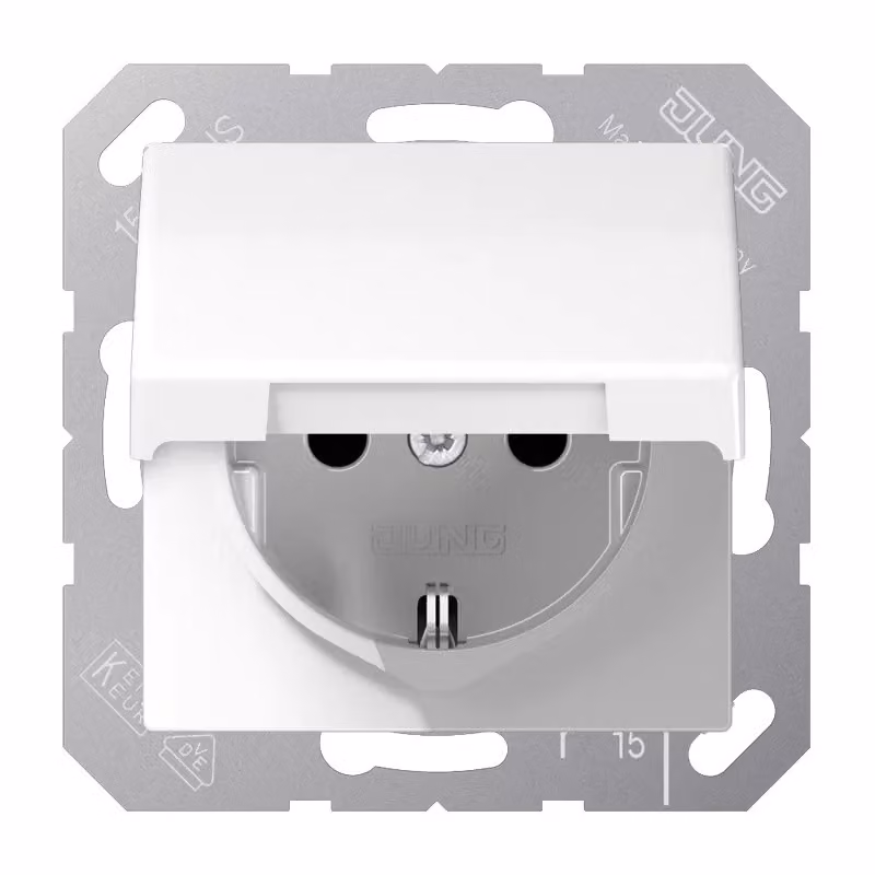 Jung AS1521KLWW Presa Schuko con coperchio ribaltabile