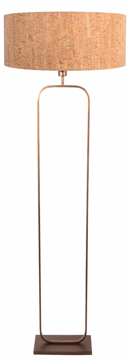 Lampada da terra - bronzo - Stang - metallo tessile - lampada d'atmosfera - E27 - 4827BR - Steinhauer