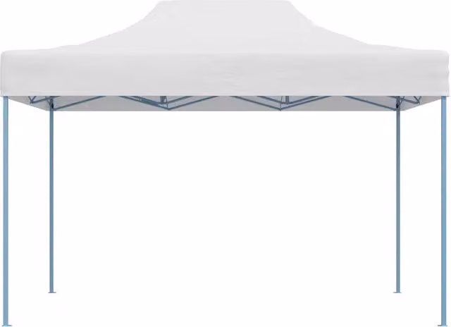 Gazebo professionale pieghevole Hip in acciaio e PVC bianco L: 410 cm, P: 280 cm, H: 315 cm
