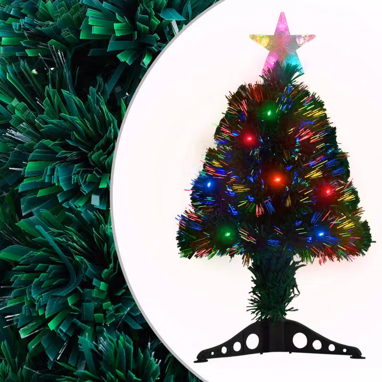 Maison Exclusive - Albero di Natale preilluminato con supporto e LED, 64 cm, fibra di vetro