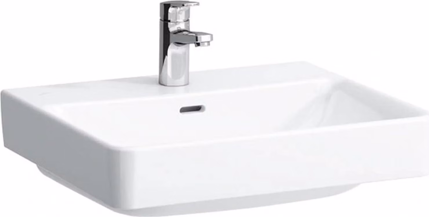 LAUFEN PRO S lavabo, 1 trou pour robinet, avec trop-plein, 550x465mm, H8109620001041, H8109620001041