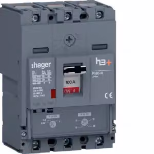 Interruttore di potenza Hager h3+P160 TM 3x100 A 25 kA HHS100DC